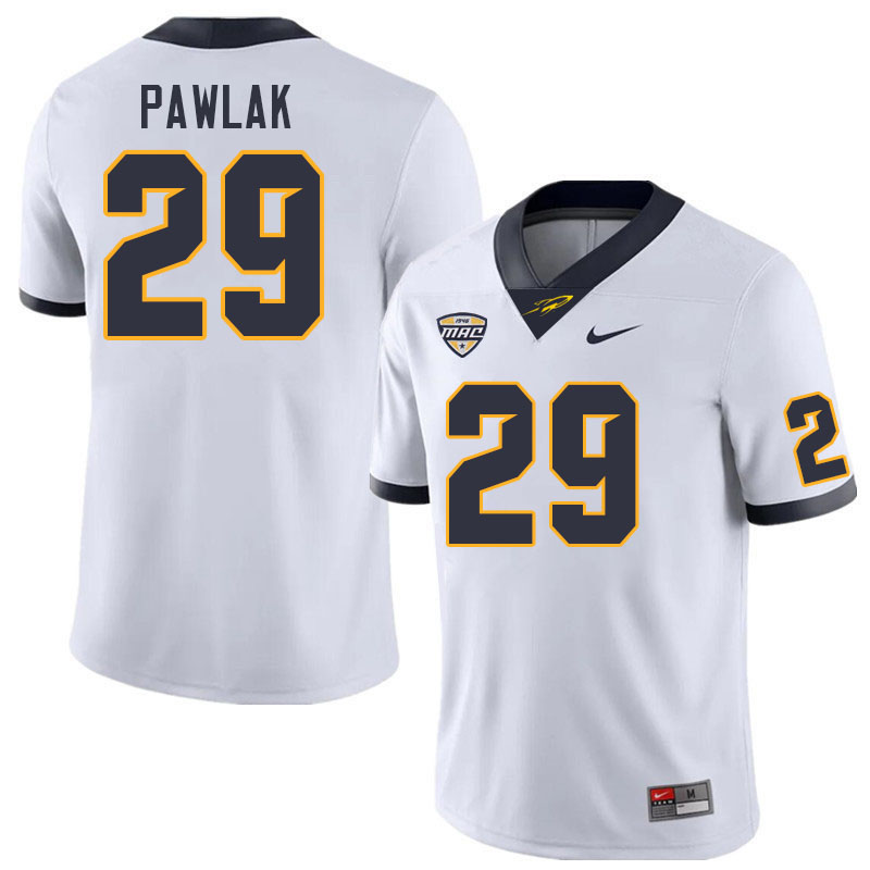 Toledo Rockets #29 Luke Pawlak College Football Jerseys Stitched Sale-White